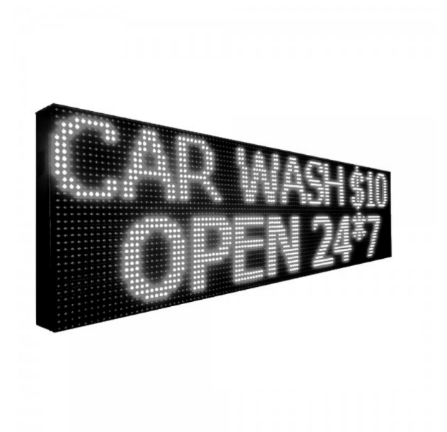 Reclama Luminoasa LED 400 x 40 cm, Iluminare Alb, Wi-Fi, Unghi 120°, ABS, Culoare Negru BricoMall BM-ALB400X40