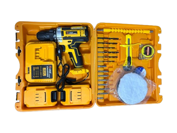 BORMASINA AUTOFILETANTA CU TRUSA 26V 5AH 2 X ACUMULATORI, 30 DE ACCESORII