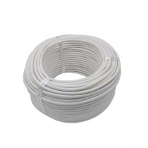 Cablu curent Bricomall 2x1.5 1 rola 100m Alb
