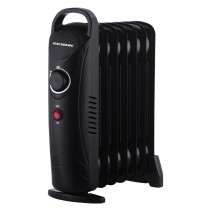 Calorifer electric cu ulei HAUSBERG HB-8940, o singura treapta de incalzire, 800-1000 W, 7 elementi 110 mm x 330 mm, termostat reglabil, maner si rotite pentru o deplasare facila, indicator luminos functionare
