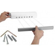 Suport de uscat rufe cu sfoara retractabila, pentru interior si exterior