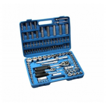 Trusa profesionala cu 108 piese, tubulare cromate, Chrome Vanadium