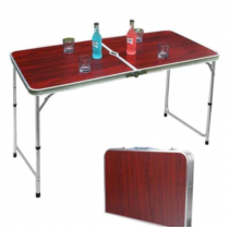 Masa de picnic pliabila din aluminiu, 60 x 120 cm