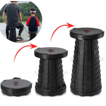 Scaun rotund retractabil si extensibil cu pliere telescopica