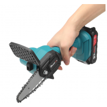 Mini fierastrau electric cu lant si acumulator, pentru lemn, 21V, 400 mAh
