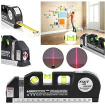 Nivela-boloboc cu raza laser si ruleta incorporata, multifunctionala 