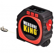 Ruleta multifunctionala 3 in 1 cu afisaj LED, Measure King, 3 modalitati de masurare, snur, rola si laser