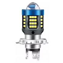 Bec Led H4 MOTO Bricomall cu doua faze 3030 cu 61 LED SMD temperatura 6000k putere 160W BM-LH4
