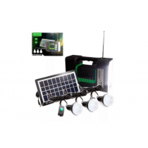 Kit lanterna cu panou solar fotovoltaic si Radio FM, Tescomak BricoMall BM-KIT-SLR4