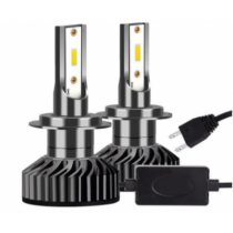 Set 2 becuri LED H7 100 W, 9V-32V, F2 COB, ventilator slim, canbus, 6000K