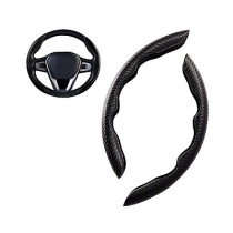 Set 2 prinderi ergonomice antiderapante pentru volan, imitatie Carbon Tai BricoMall BM-CRB2A