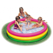 Piscina pentru copii cu baza moale, Intex 57412, 173 litri, 114x25cm